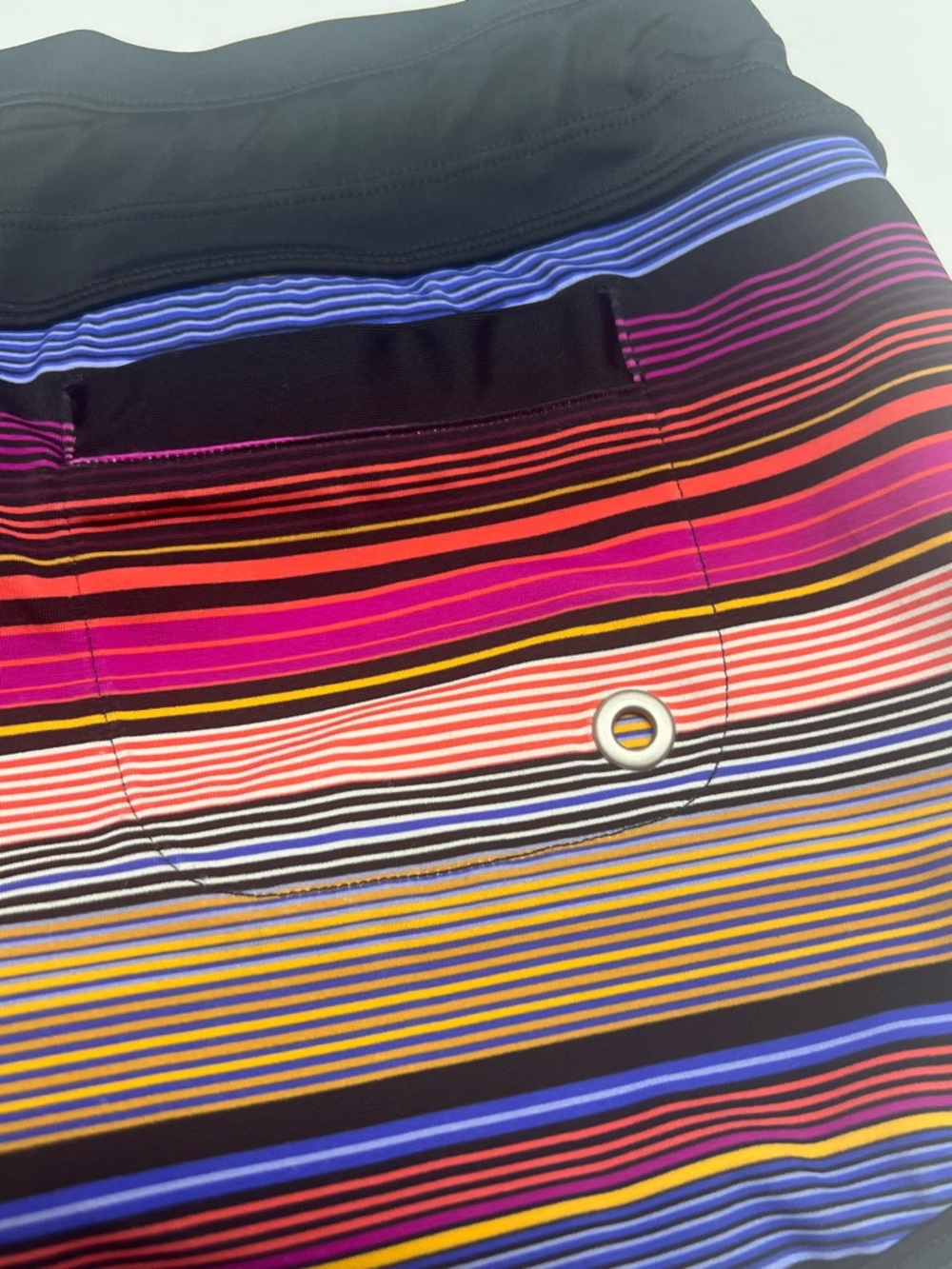 ATHLETA Striped Running Shorts Women Small Multicolor Lined Athletic Activewear - Picture 6 of 10